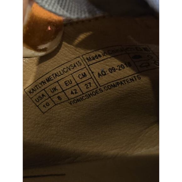 Vionic Kaitlyn Women's Espadrille Wedge Sandals Silver Size 10 - Picture 11 of 11